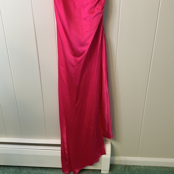 NWT SER.O.YA Emma Silk Dress Fuchsia Pink Size Medium - Picture 5 of 12